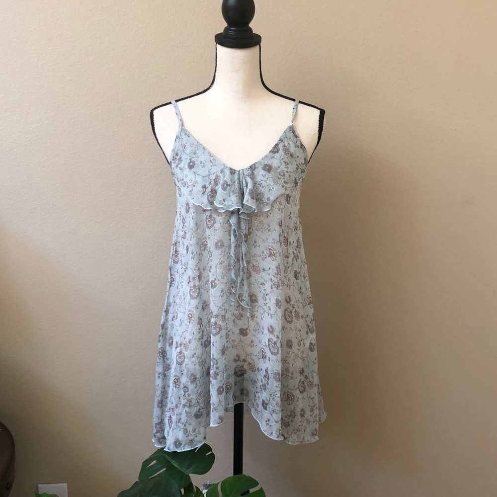 Boho print silky chiffon Top